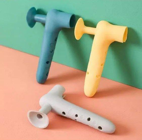 Silicone Door Stopper Anti-Collision - Adhesive Door Stopper Prevent Door from Colliding with Wall - Anti-Slip Silicone Door Handle for Door Fixing (3 Pack)