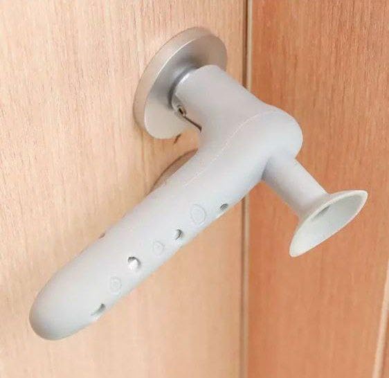 Silicone Door Stopper Anti-Collision - Adhesive Door Stopper Prevent Door from Colliding with Wall - Anti-Slip Silicone Door Handle for Door Fixing (3 Pack)