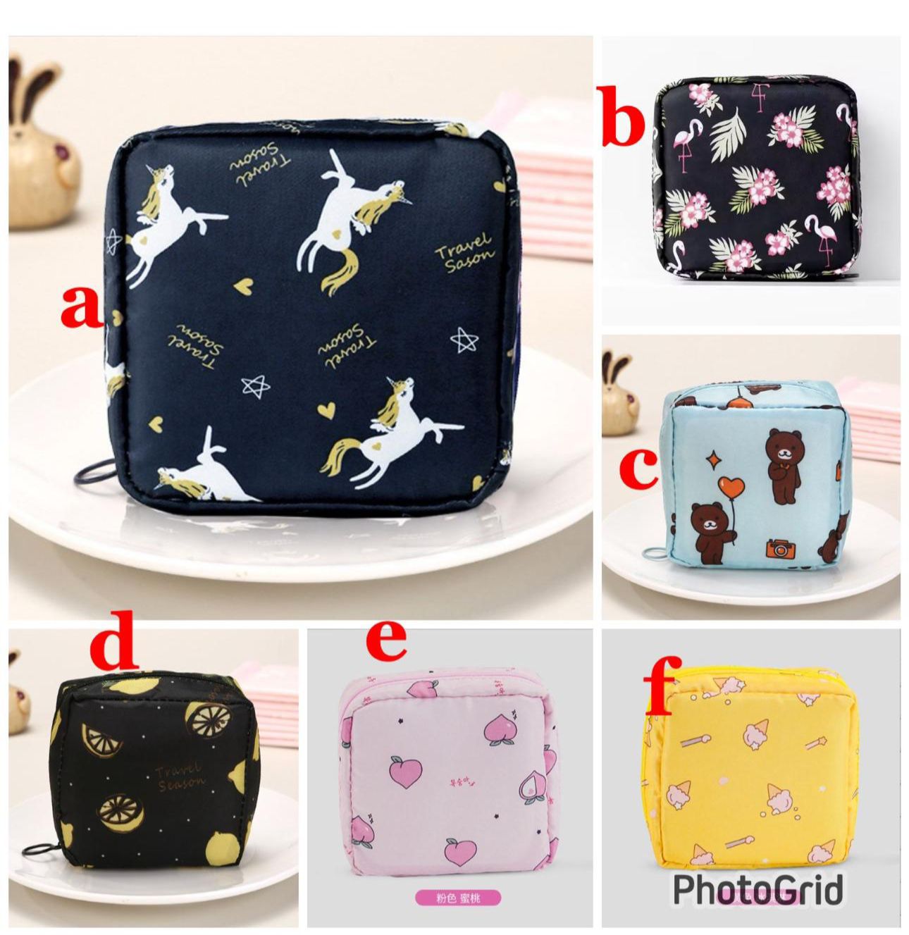 Sanitary Napkin Storage Bag, Zipper Menstrual Pad Bag Portable Napkin Storage for Purse First Period Kit for Teen Girls Store Sanitary Pads for Women.
