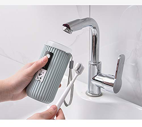 2Pc Capsule Shape Travel Toothbrush Toothpaste Case Holder Portable Toothbrush Storage Plastic Toothbrush Holder