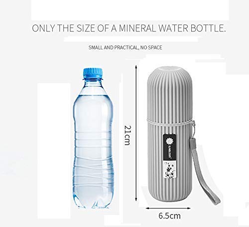 2Pc Capsule Shape Travel Toothbrush Toothpaste Case Holder Portable Toothbrush Storage Plastic Toothbrush Holder