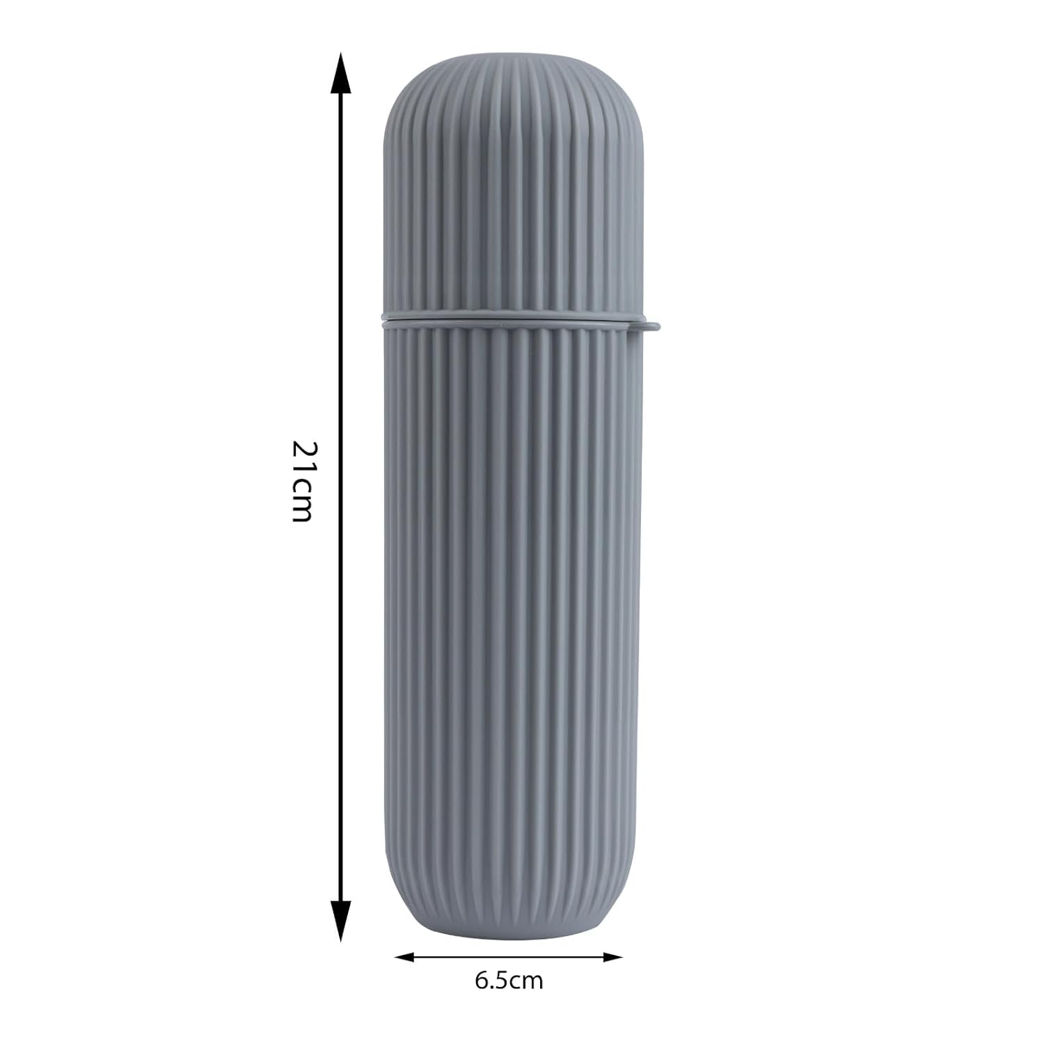 2Pc Capsule Shape Travel Toothbrush Toothpaste Case Holder Portable Toothbrush Storage Plastic Toothbrush Holder