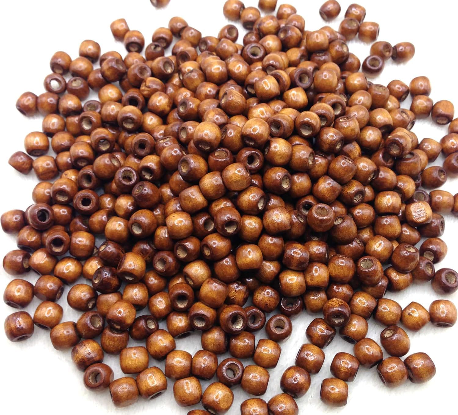 Wooden Hair Beads    Brown Wooden Braids/locs Beads 80gram Hair/locs Beads Decorations