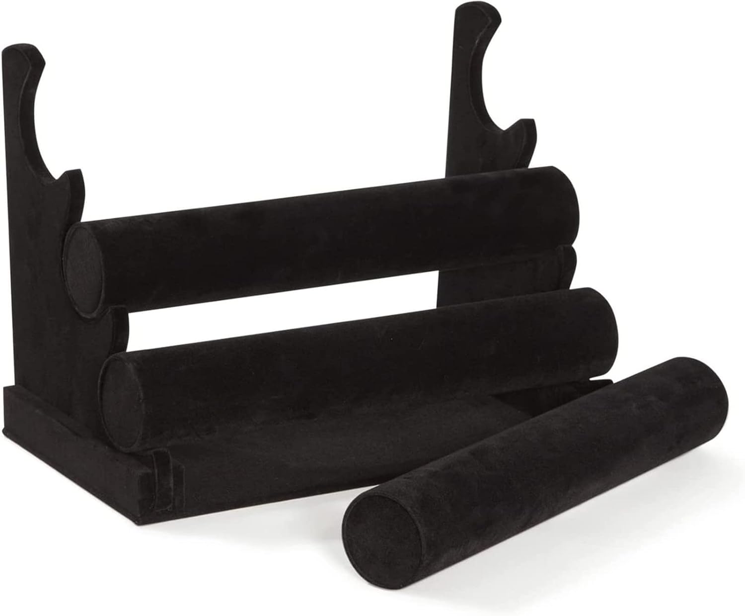 Jewelry Display Stand 3Tiers Jewelry Display Black Velvet Watch Organizer Bracelet Holder Watch Holder jewelry Organizer