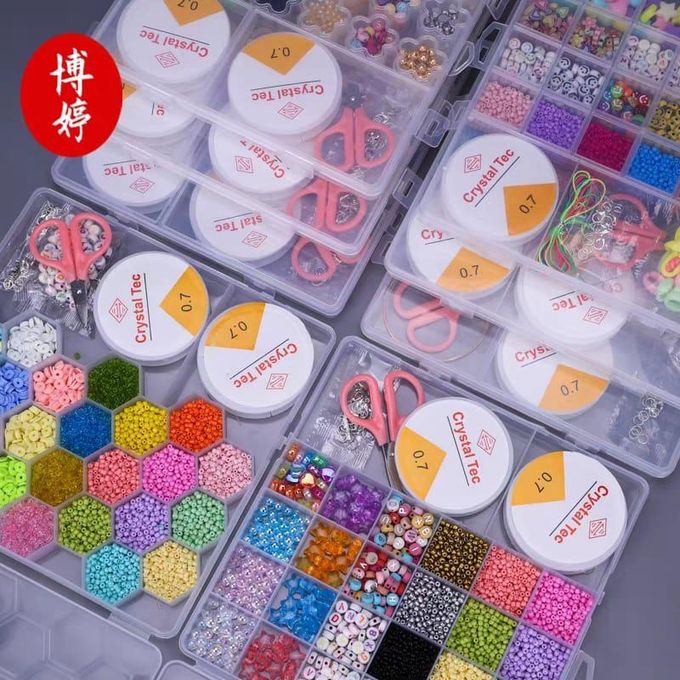 CBC Beads Set CBC Learning Beads Kit Educational Beads for Kids Beads for CBC Grade 1 / Grade 2 / Grade 3 Counting Beads Set Pattern Making Beads Creative Beads for CBC Bracelet & Necklace Beads for K