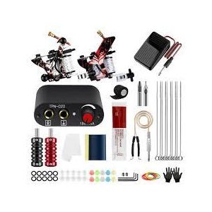 Tattoo Machine full set Plus 6pc ink bottles