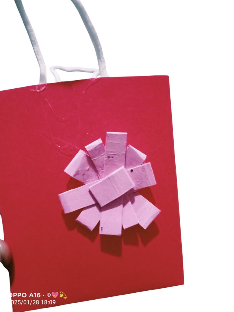 Handmade customized gift bags for girls fit for valentine's or birthday presents
