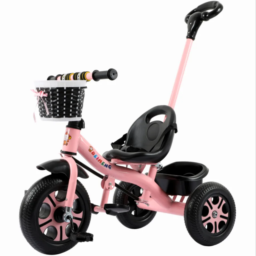 Kids tricycle with push handle for kids 1 to 4years