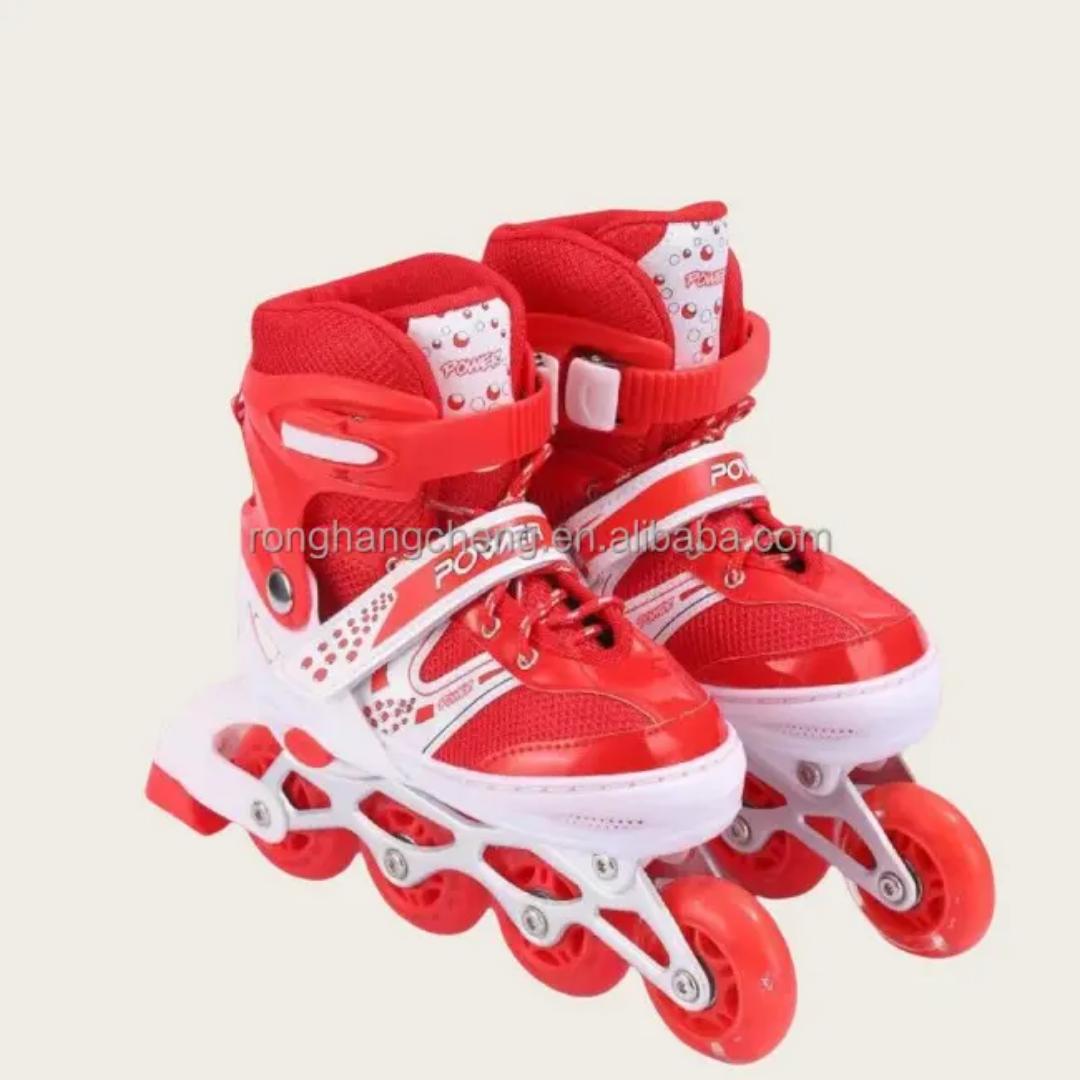 31 to 34 years RED KIDS SKATING SHOES CHILDREN SHOES FOR SKATING ADJUSTABLE KIDS SHOES