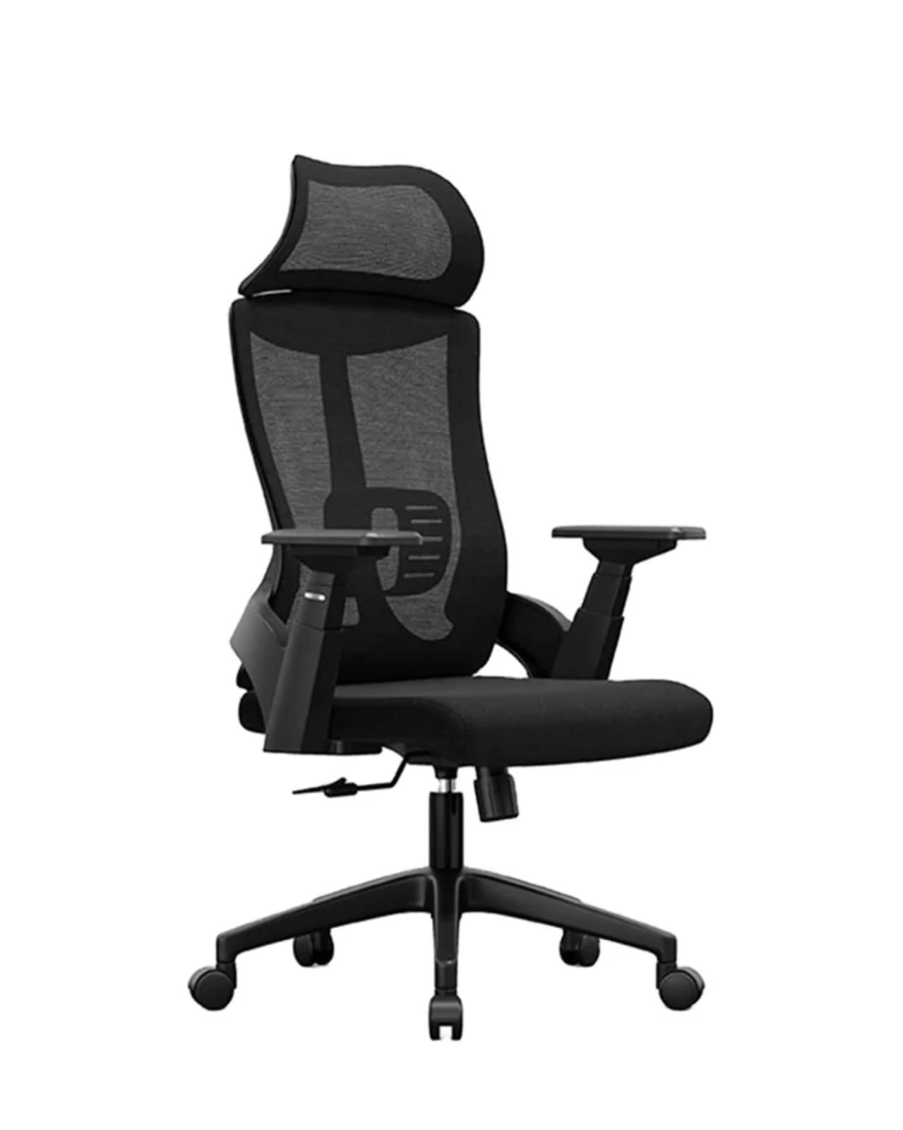 LuxOrthopedic Ergonomic Mesh Office Chair – High Back Swivel Chair with Adjustable Headrestury Leather Executive Managerial Chair - Adjustable Height & Orthopedic Support