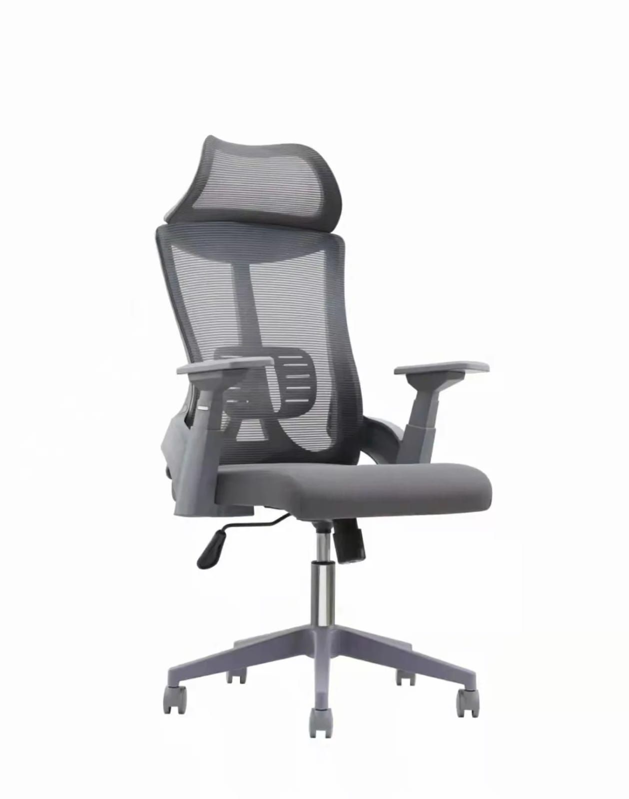 LuxOrthopedic Ergonomic Mesh Office Chair – High Back Swivel Chair with Adjustable Headrestury Leather Executive Managerial Chair - Adjustable Height & Orthopedic Support