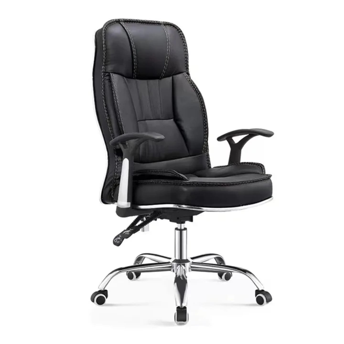 Executive High-Back Reclining Leather Chair – Sleek, Professional & Relaxing