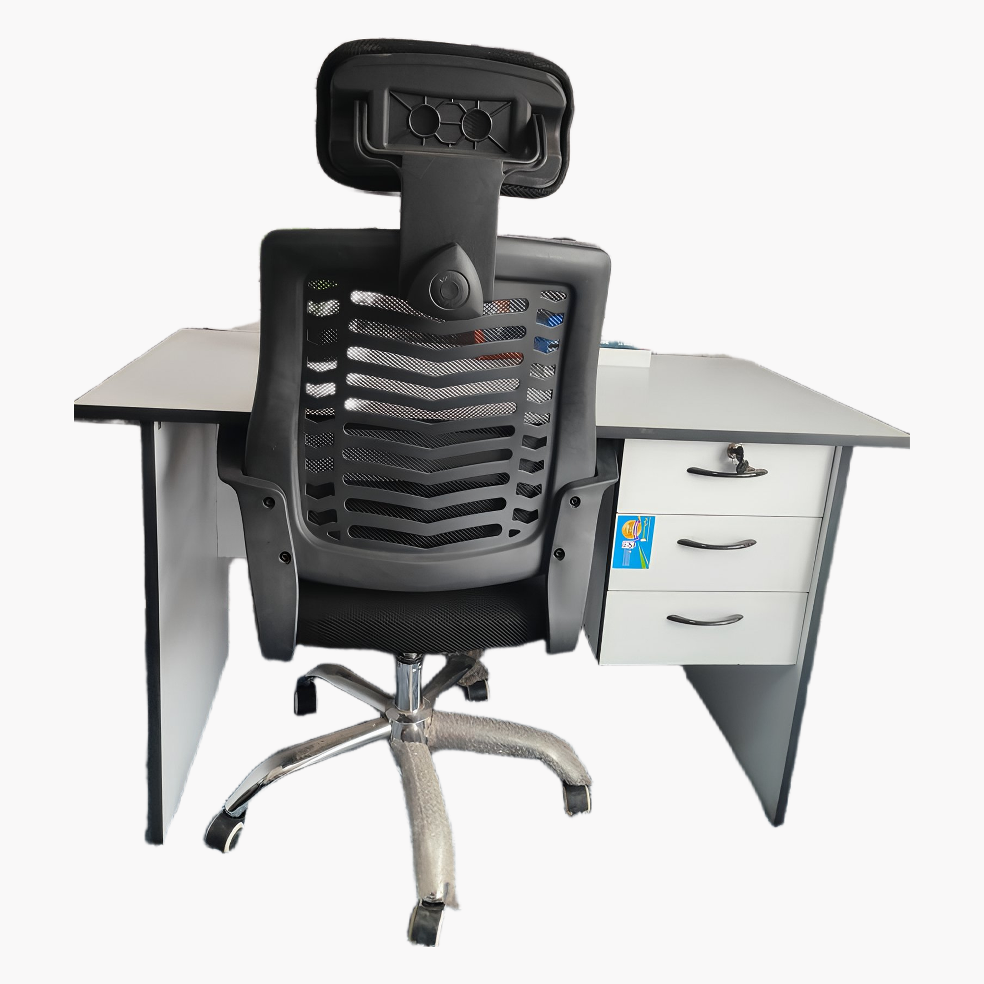 Ergonomic High-Quality 1M Study Desk & Chair Set – Complete Home Office Suite with Integrated Headrest