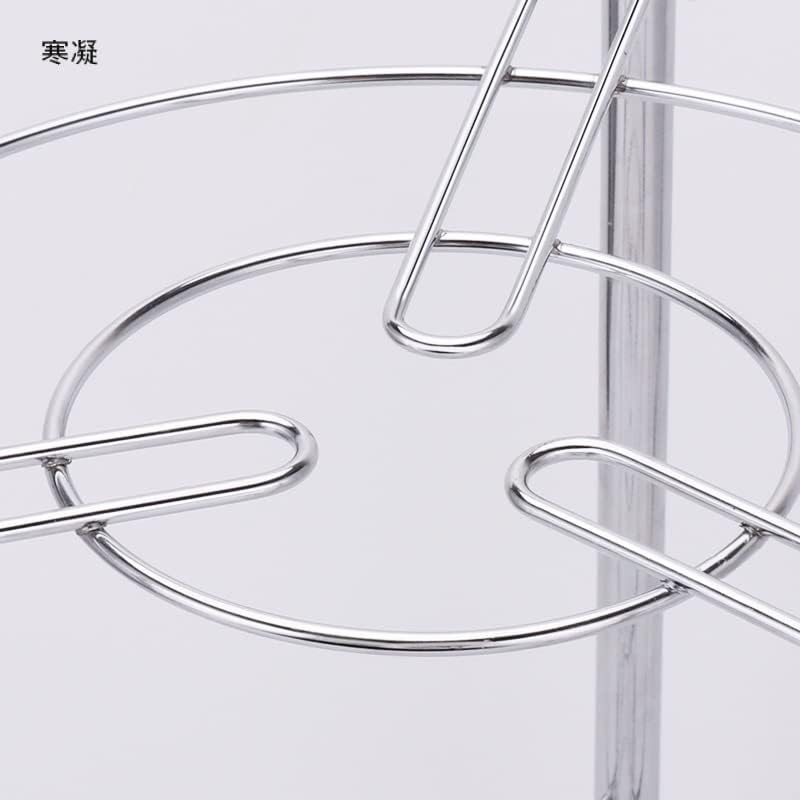 POT AND PAN RACK 5 LAYER Kitchen Pan Stand Saucepan Pot Rack Holder, 5 Tiers Home Kitchen Pans Pots Storage Rack Durable Metal Wire Shelving Organizer,