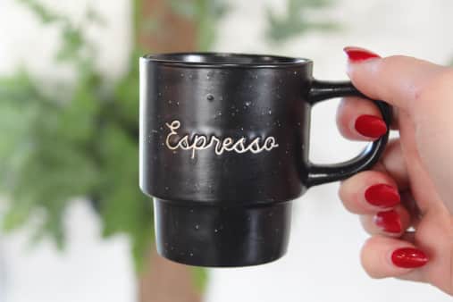 1 pc Stackable Expresso cup Stackable Coffee Mug Set  for Coffee, Tea, Cocoa, Milk Stackable Coffee Cups for Cappuccino,  Cortado, Dishwasher & Microwave Safe,