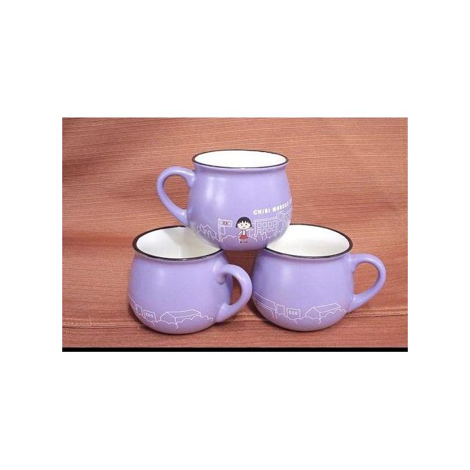 1 pc Pot cup 320ml purple  Coffee Mug Ceramic Cup Set Cup Mug Bulk with Handle, Dishwasher Safe for Home Office Kitchen Utensil Valentine's Day Gift 350 ML