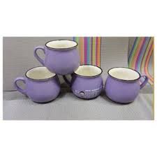 1 pc Pot cup 320ml purple  Coffee Mug Ceramic Cup Set Cup Mug Bulk with Handle, Dishwasher Safe for Home Office Kitchen Utensil Valentine's Day Gift 350 ML