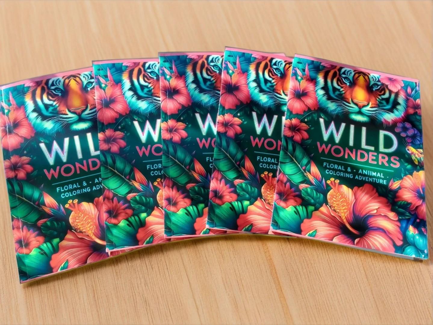 Wild Wonders: Floral & Animal Coloring Adventure – Relaxing and Creative Coloring Book for All Ages