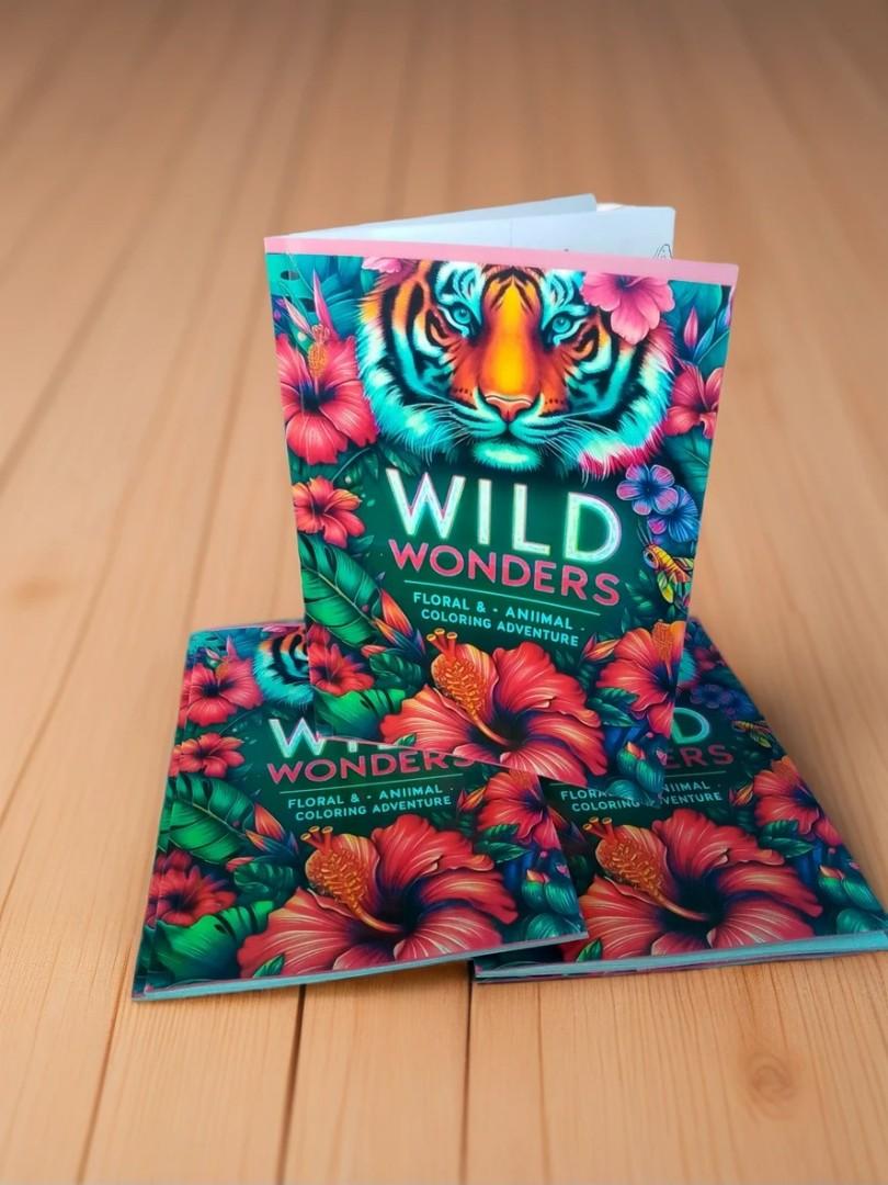 Wild Wonders: Floral & Animal Coloring Adventure – Relaxing and Creative Coloring Book for All Ages
