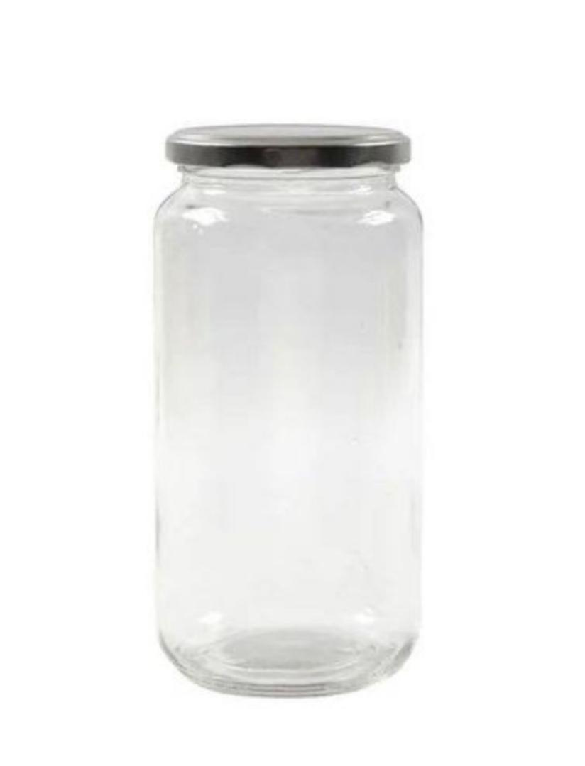 2 Piece 1Litre Airtight Glass Jar Containers Food Storage Containers