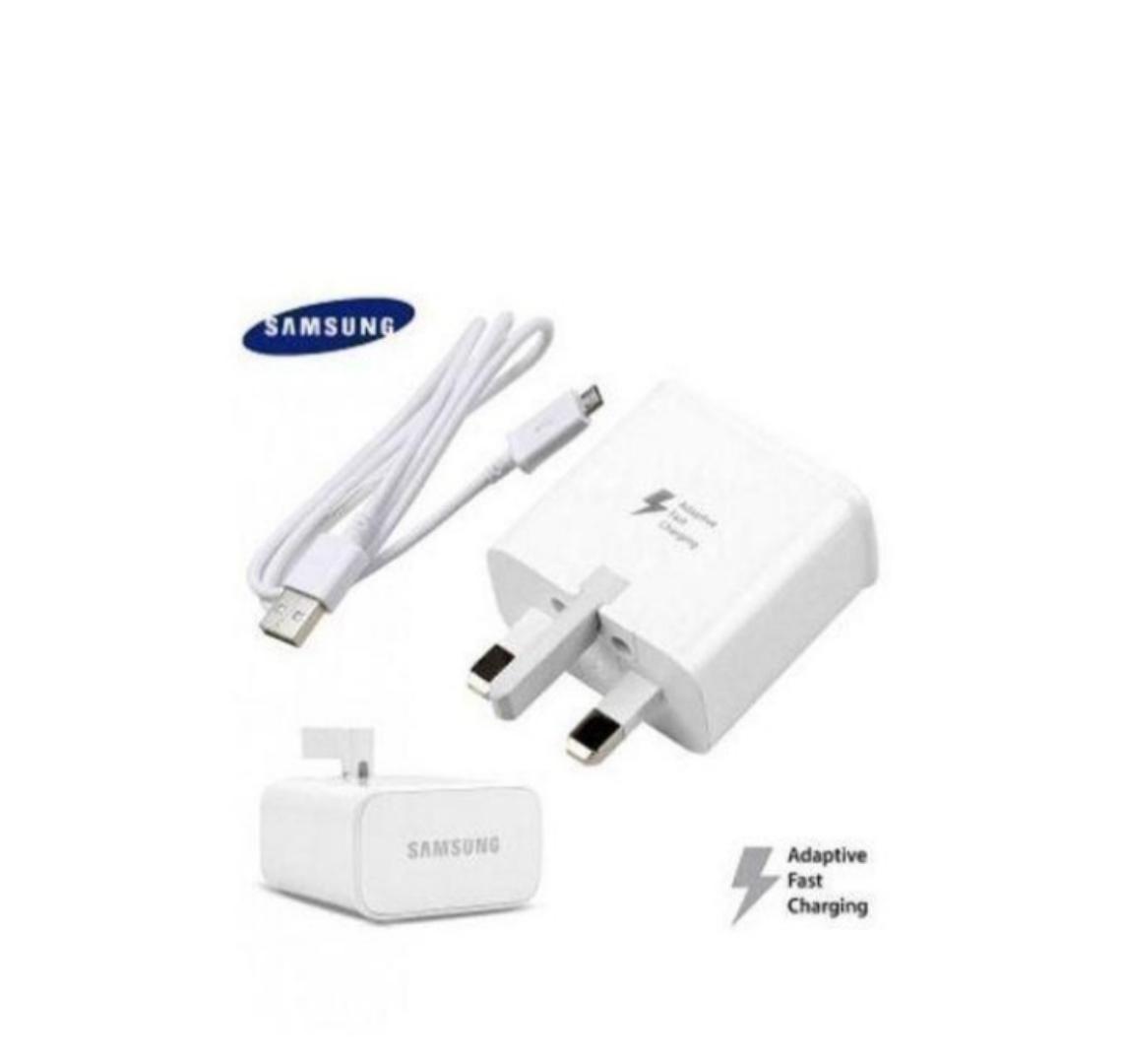 SAMSUNG FAST CHARGER ADAPTER WITH A TYPE C CABLE