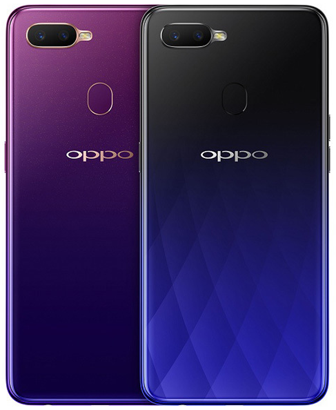 Refurbished OPPO A7x F9 128GB 6.3 inches 16MP+16MP 3500mAh rear fingerprint scanner, facial recognition dual-SIM smartphone