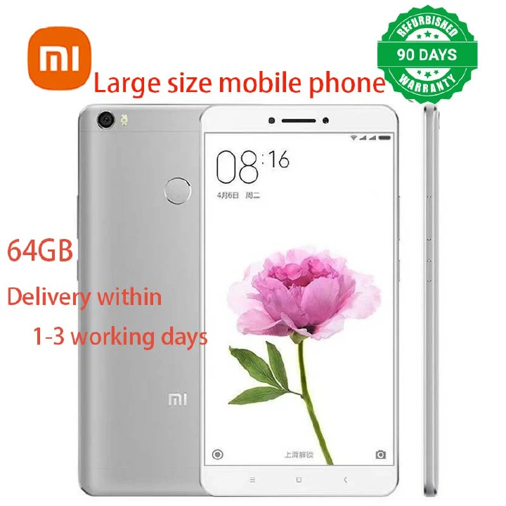 Refurbished Phone Xiaomi Max 2 6.44 inch 5300mAh 64GB+4GB 12MP+5MP Global Dual SIM Smartphone