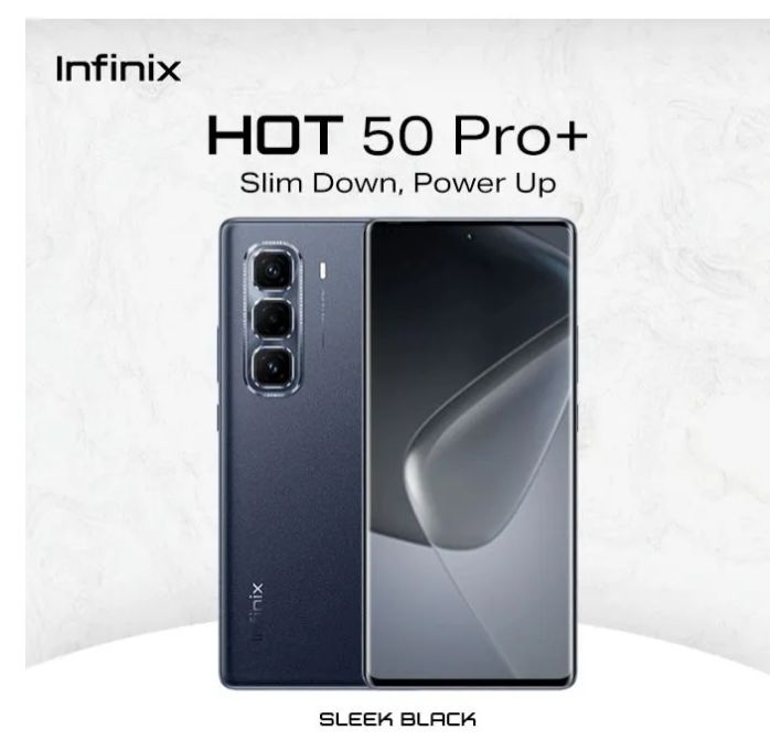 [New Arrival] Infinix Hot 50 Pro Plus 256GB+8GB 6.7" 3D-Curved AMOLED 120Hz Screen Phone 5000mAh With 33W Type-C 50MP Camera MTK Helio G100 Fingerprint Lock Hot 50 Pro+ Smart Phone