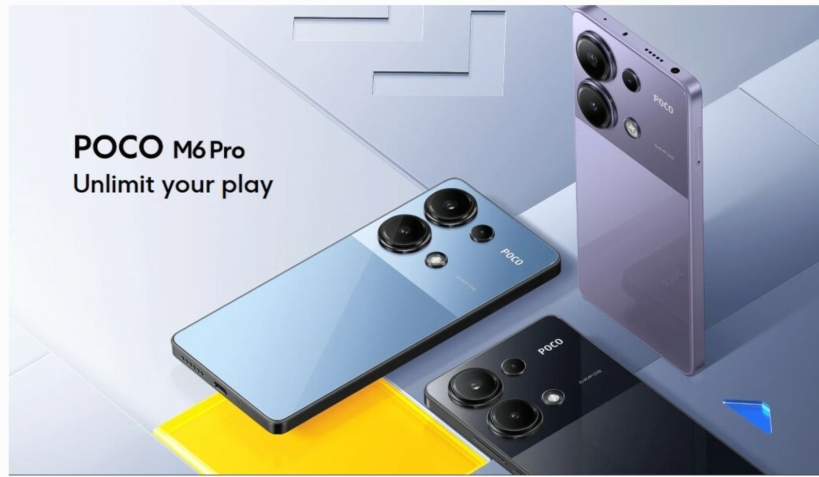 {New Arrival} Brand New XIAOMI Poco M6 Pro 8GB RAM+256GB ROM 6.67" 120Hz AMOLED Display 64MP Camera IP54 Dust and Water-Resista Fingerprint Unlock  5000mAh Battery 67W Fast Charge Smart Phones