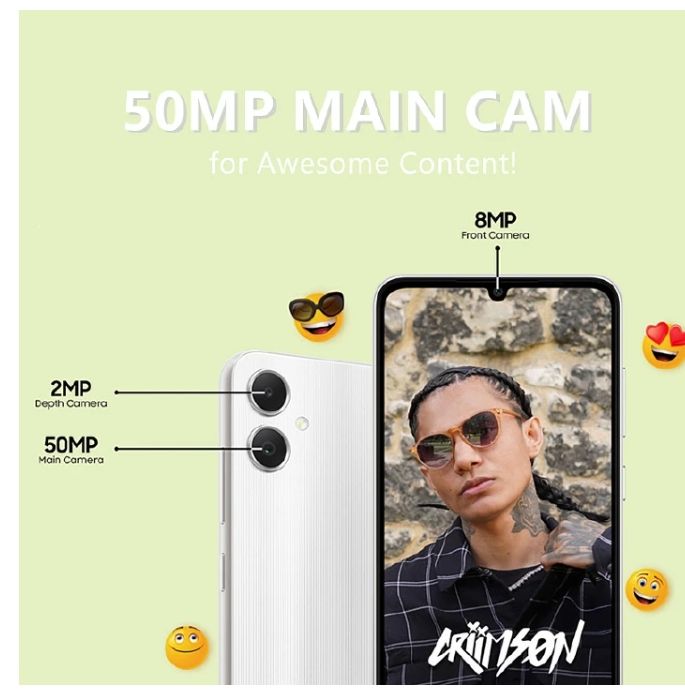 New Arrival Samsung Galaxy A06 128GB+4GB 50MP Camera 6.7" 90Hz MTK Helio G85 (12nm) 5000mAh 25W Type-C Charge Android 14 Smart Phones Side Fingerprint Unlock phone