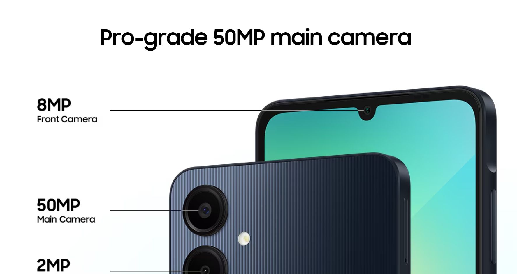 New Arrival Samsung Galaxy A06 128GB+4GB 50MP Camera 6.7" 90Hz MTK Helio G85 (12nm) 5000mAh 25W Type-C Charge Android 14 Smart Phones Side Fingerprint Unlock phone