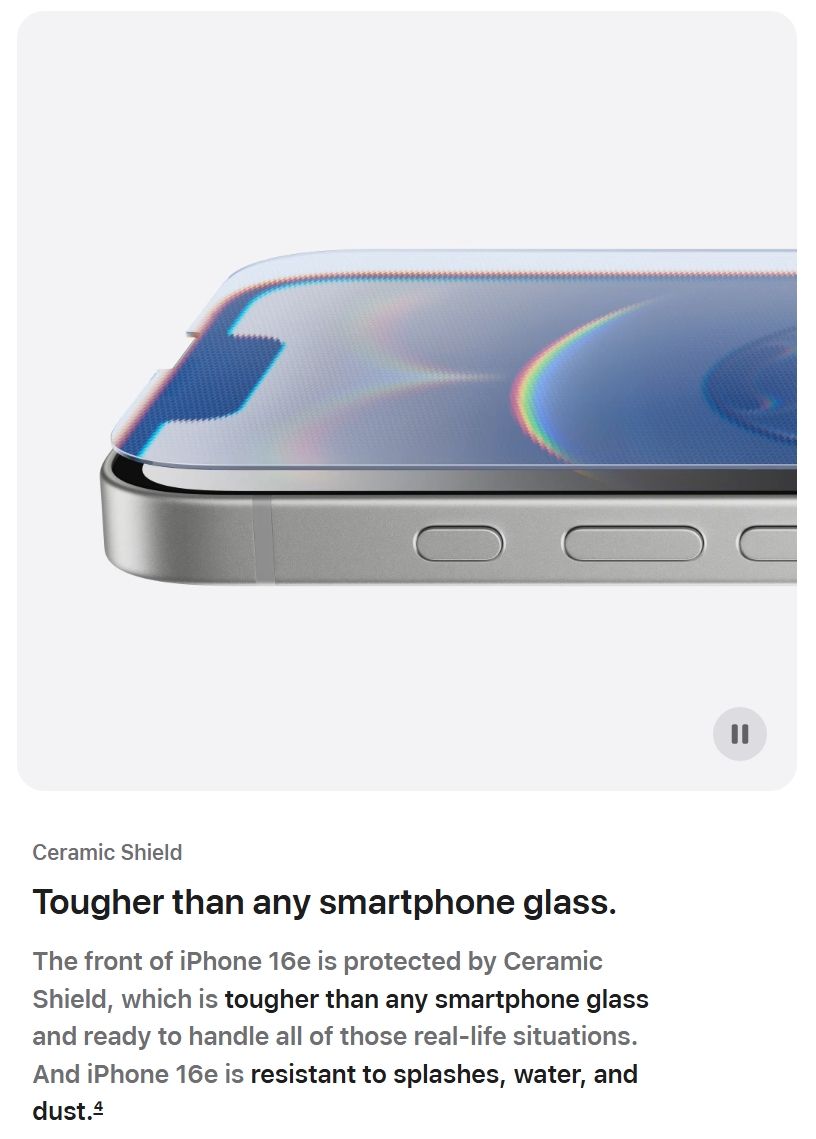 [New Launch] Apple iPhone 16e 256GB+8GB 6.1" Super Retina XDR OLED Display 48MP+12MP Cameras 4005mAh Battery Face ID IP68 Dust/Water Resistant Ceramic Shield Apple A18 Bionic Chip iOS Smart Phone