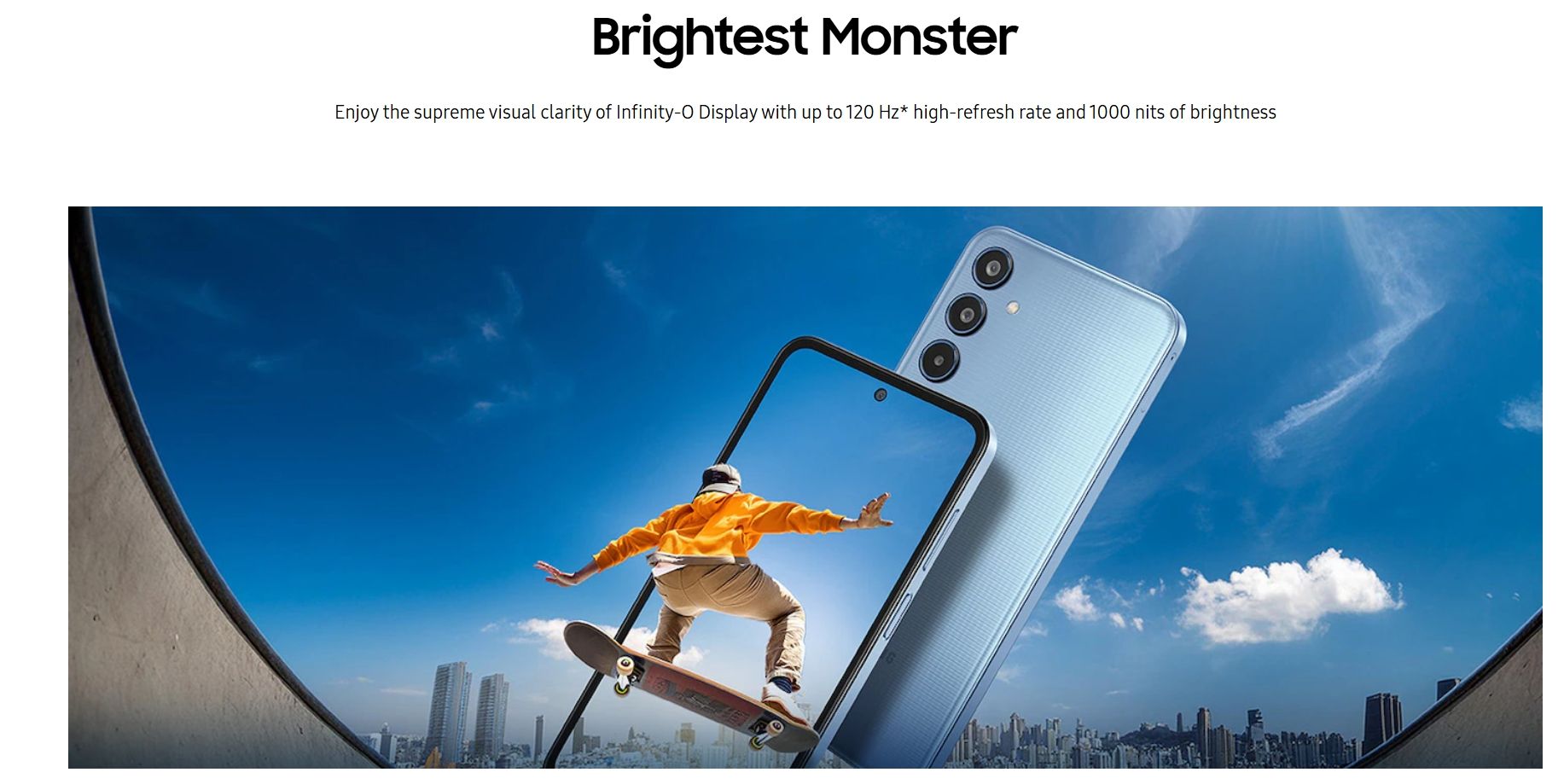 [Brand New] Samsung Galaxy M35 5G 128GB+6GB 6.6" 120Hz Super AMOLED Display 50MP Camera Huge 6000mAh Battery 25W Super Fast Wired Charging Exynos 1380 Processor(5nm) A56 14C Smartphone Mobile Phone