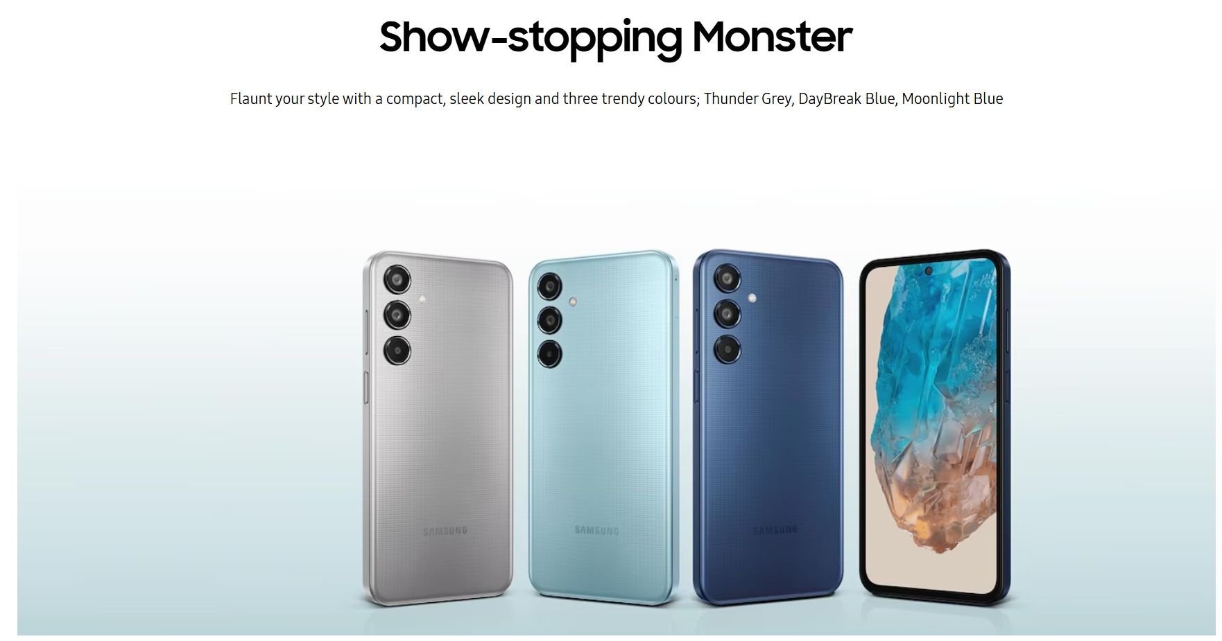[Brand New] Samsung Galaxy M35 5G 128GB+6GB 6.6" 120Hz Super AMOLED Display 50MP Camera Huge 6000mAh Battery 25W Super Fast Wired Charging Exynos 1380 Processor(5nm) A56 14C Smartphone Mobile Phone
