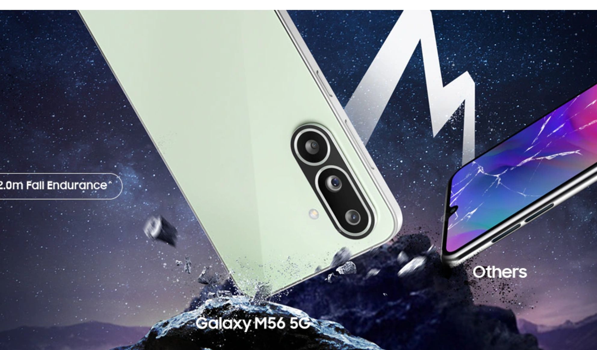 [Anniversary Offer] Samsung Galaxy M56 5G 256GB+8GB 6.74" 120Hz Super AMOLED 50MP+12MP Rear & Front Camera Gorilla Glass Victus+ Exynos 1480 Processor 5000mAh Battery 45W Fast Charging A56 Smartphone