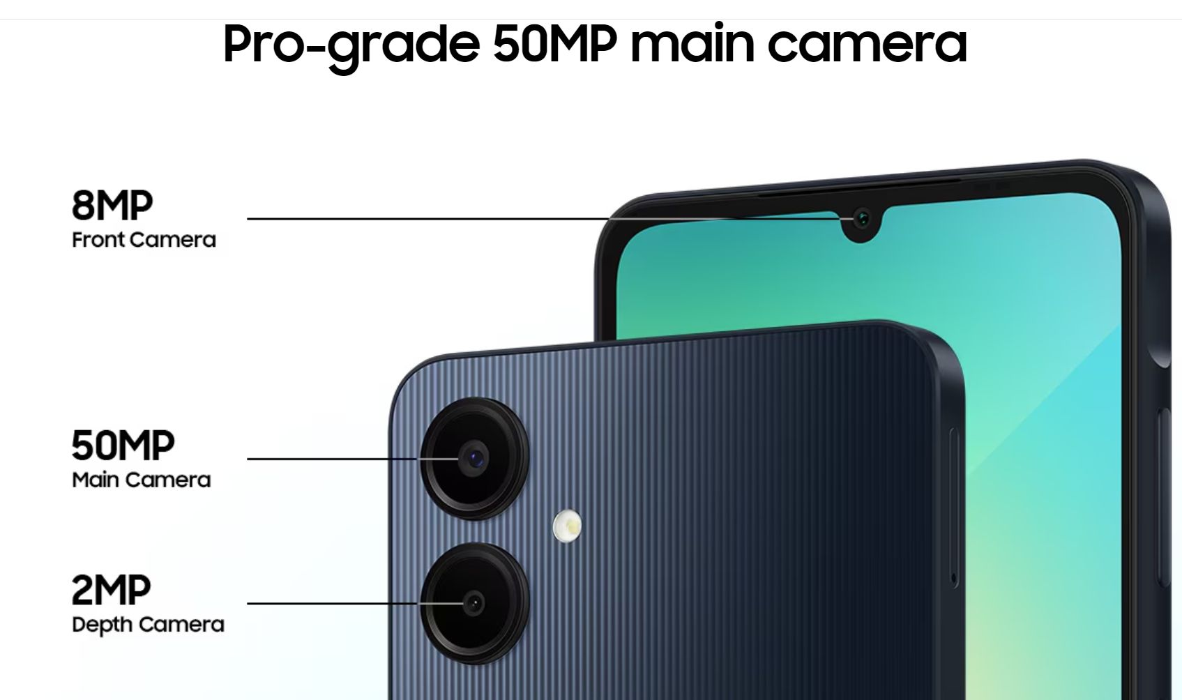 New Arrival Samsung Galaxy A06 128GB+4GB 50MP Camera 6.7" 90Hz MTK Helio G85 (12nm) 5000mAh 25W Type-C Charge Android 14 Smart Phones Side Fingerprint Unlock phone