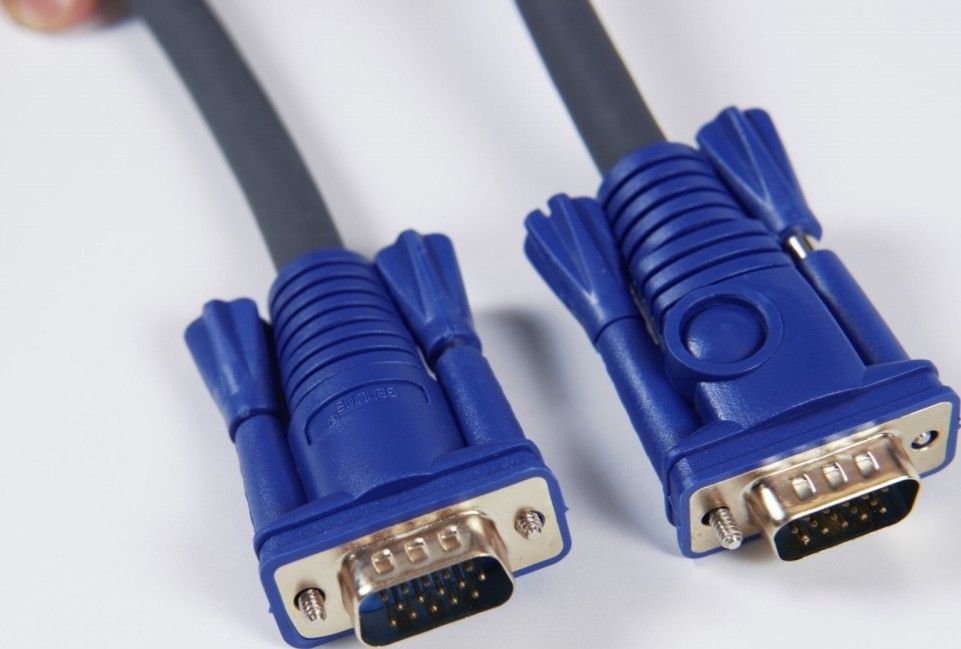 VGA Cable - 1.5M - Blue x Black.15 Pin Male Port to Male Port VGA Cable. Buy 1.5M | 3M| 5M| 10M VGA Cable