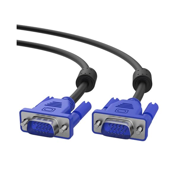 VGA Cable - 1.5M - Blue x Black.15 Pin Male Port to Male Port VGA Cable. Buy 1.5M | 3M| 5M| 10M VGA Cable