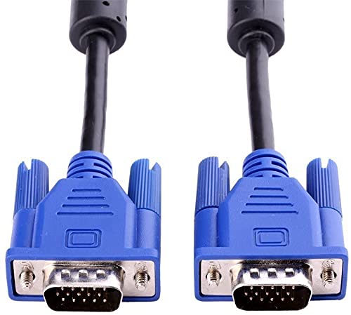 VGA Cable - 1.5M - Blue x Black.15 Pin Male Port to Male Port VGA Cable. Buy 1.5M | 3M| 5M| 10M VGA Cable