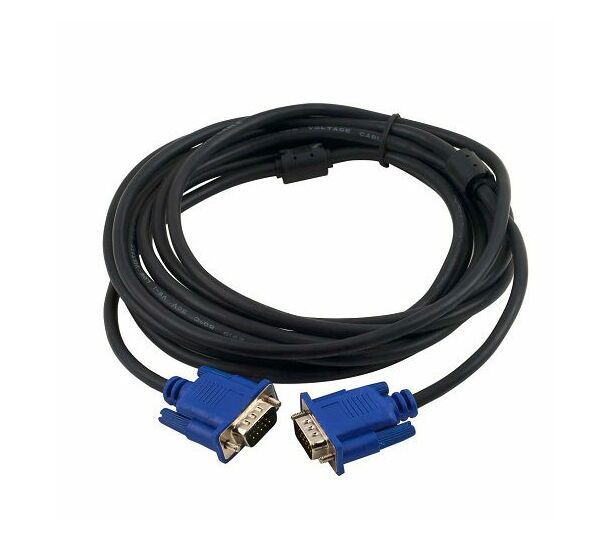 VGA Cable - 1.5M - Blue x Black.15 Pin Male Port to Male Port VGA Cable. Buy 1.5M | 3M| 5M| 10M VGA Cable