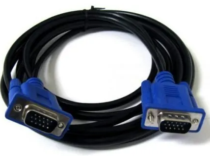 VGA Cable - 1.5M - Blue x Black.15 Pin Male Port to Male Port VGA Cable. Buy 1.5M | 3M| 5M| 10M VGA Cable