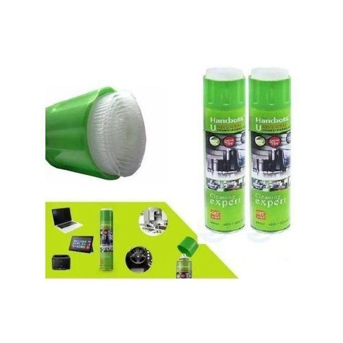 Handboss Universal Foam Cleaning - 650ml. Non-toxic, anti-microbial - deodorizing agent. For computers, photocopy machines, printers, car and industry machines, furniture, floor and ceramic products.