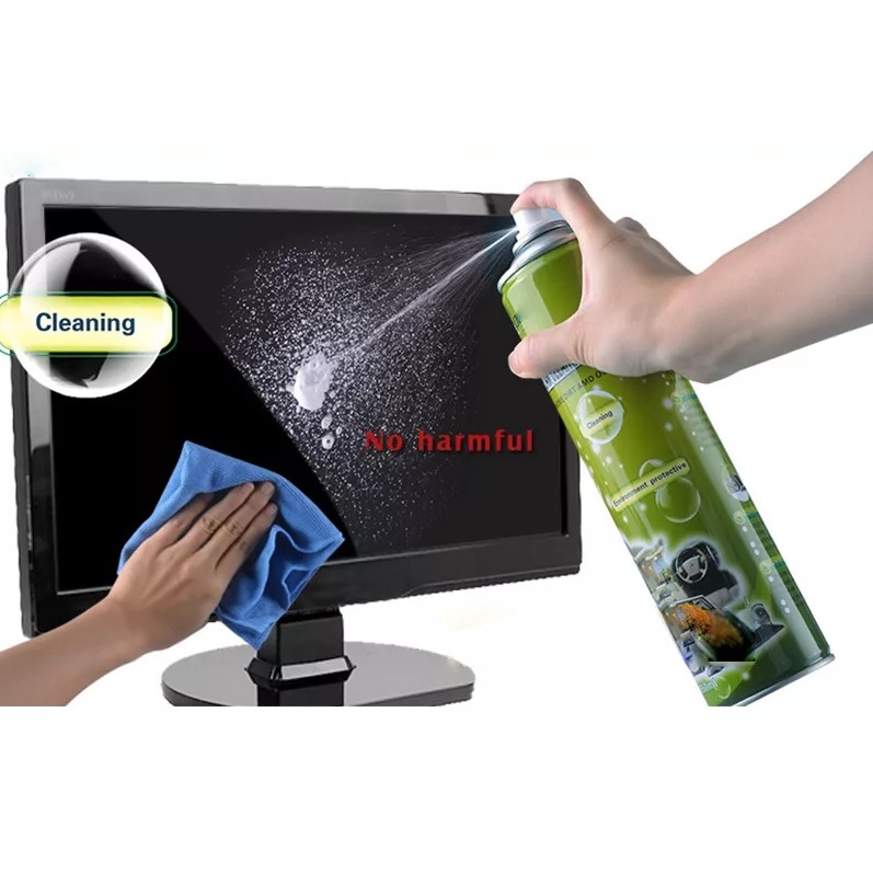 Handboss Universal Foam Cleaning - 650ml. Non-toxic, anti-microbial - deodorizing agent. For computers, photocopy machines, printers, car and industry machines, furniture, floor and ceramic products.