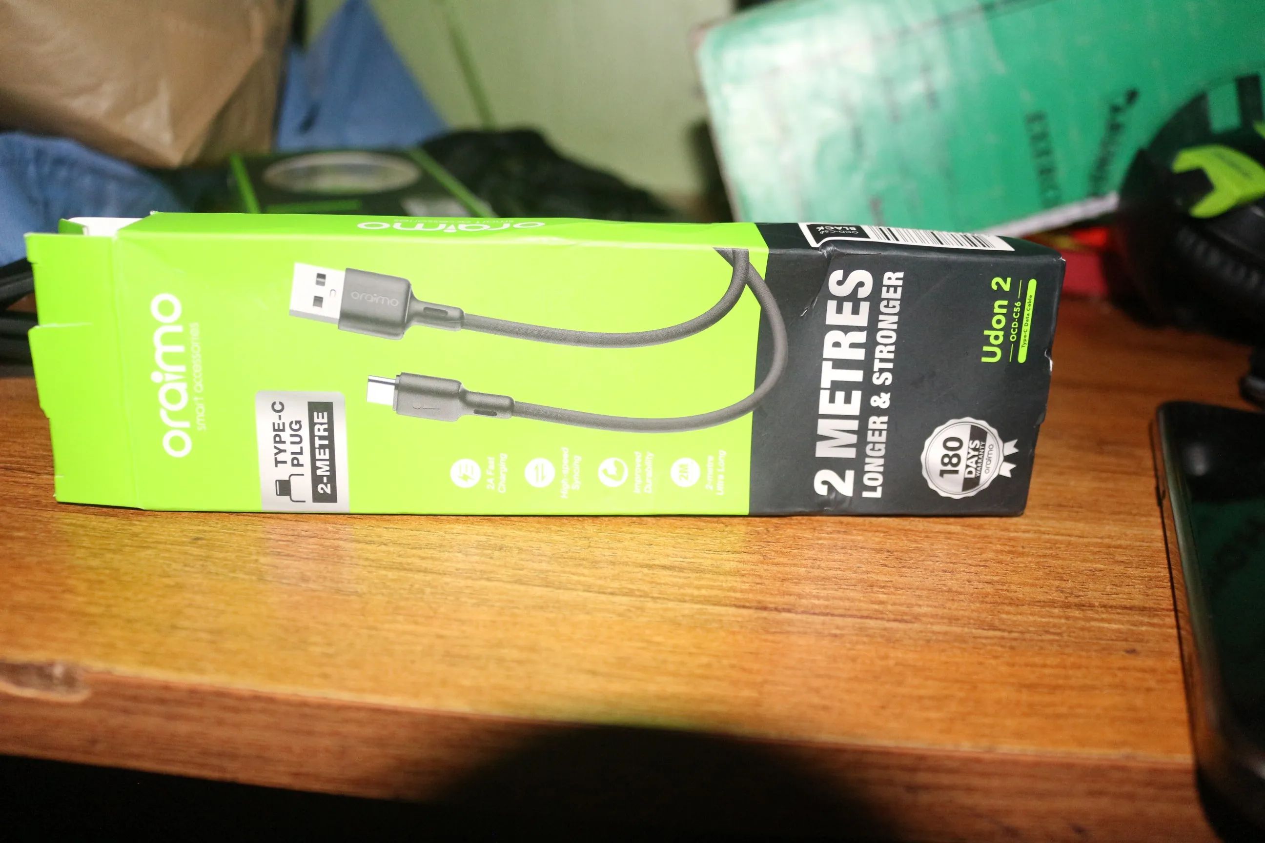 Oraimo Fast Charging Type C USB Cable. Supports all phones. tablets.  Charging with 18W output-3.6x faster than standard charger