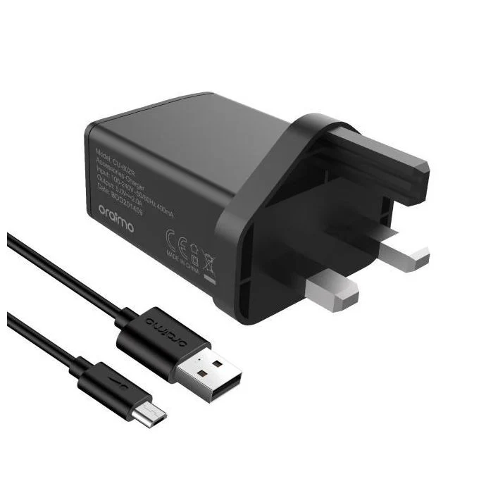 Oraimo 2A Fast Charging Charger with Micro USB / Type-C Cable – Universal Wall Adapter for Android and iOS Devices