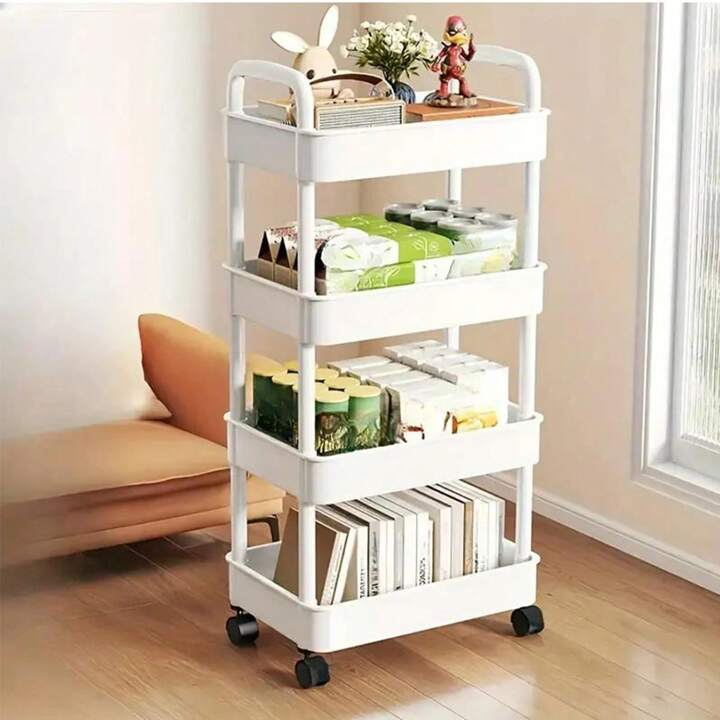 Fruit stand/ snack stand/ bathroom stand. 4 Tier Slim Storage Shelf Kitchen Bathroom Organiser Rack Shelving Unit Wheels