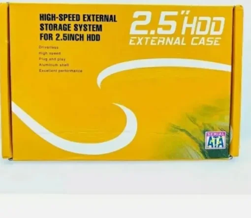 2.5" HDD Hard Disk Drive Enclosure External Casing. USB 3.0 to III Supports UASP Protocol. LED power indicators