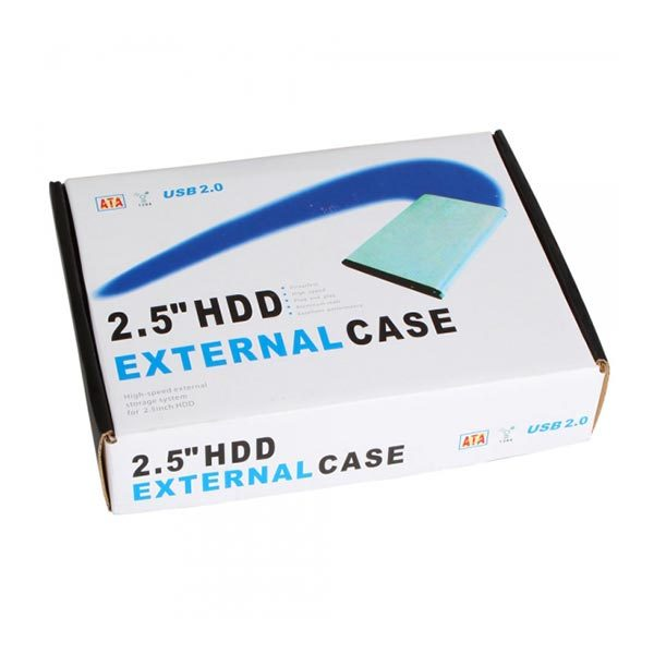 2.5" HDD Hard Disk Drive Enclosure External Casing. USB 3.0 to III Supports UASP Protocol. LED power indicators