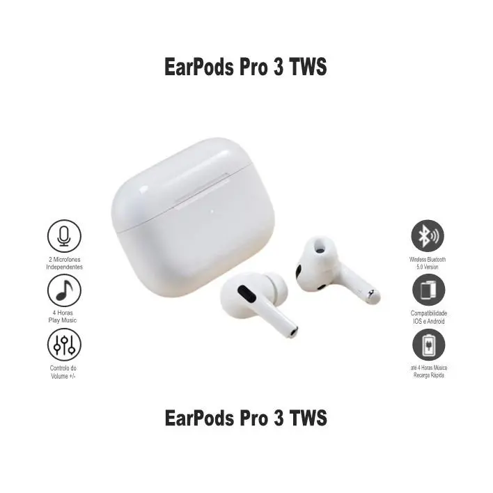 NEW!!! TWS Airpods Pro 3 Bluetooth Ear Pods. Support GPS Headset for Android and iPhone. Xiaomi Samsung