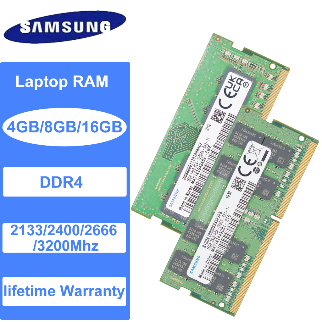 SAMSUNG 8gb pc4 Laptop RAM. SODIMM Laptops RAM Memory. Fast, reliable, and high-performance memory  Fast, reliable, and high-performance memory
